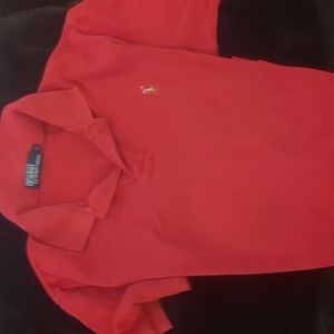 Men's red Ralph Lauren polo shirt size large